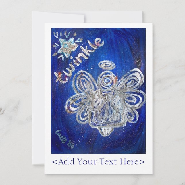 Twinkle Angel Einladung (Vorderseite)