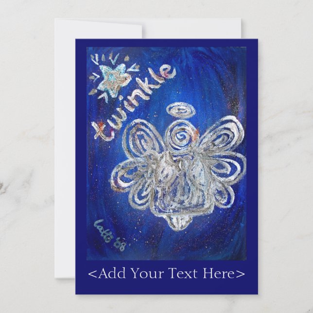 Twinkle Angel Einladung (Vorderseite)