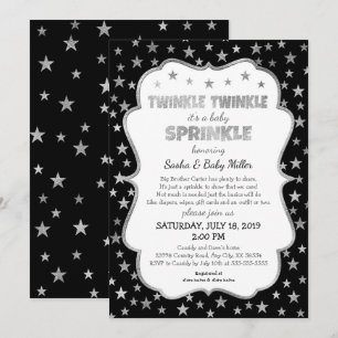Twinkle Baby Sprinkle Einladungen, neutrales Gesch Einladung