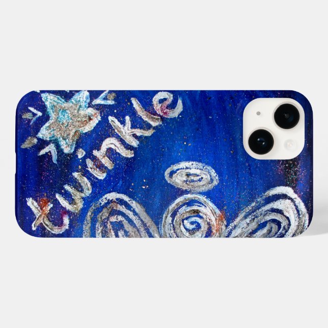 Twinkle Guardian Angel Art Custom iPhone Case (Rückseite (Horizontal))