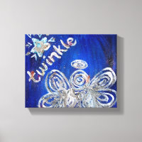 Twinkle Guardian Angel Art Wrapped Canvas Malerei