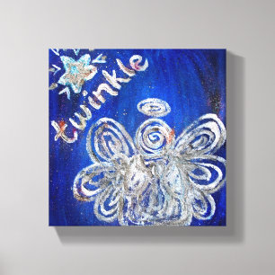 Twinkle Guardian Angel Art Wrapped Canvas Malerei Leinwanddruck