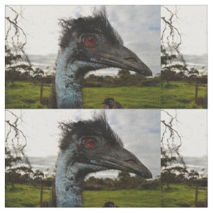 "Twinkle im Auge: Ein neugieriger Blick der Emu" Stoff