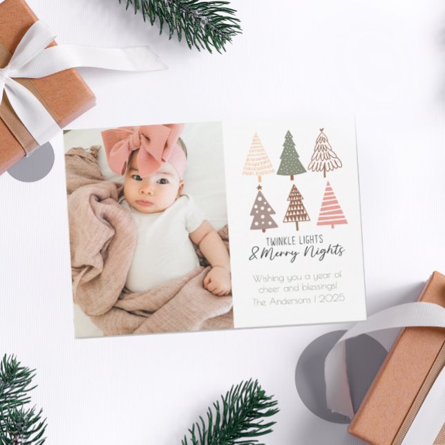 Twinkle Leuchten und Niedliche Nächte Feiertagskarte (Von Creator hochgeladen)