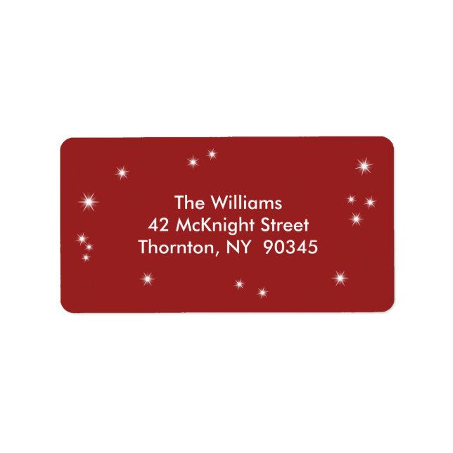 Twinkle Lights-Adressetikett Adressaufkleber (Vorne)