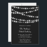 Twinkle Lights Birthday Einladung (schwarz)<br><div class="desc">Die zahlreichen Tinkellichter machen diese Einladung zu einem wahren Glanz. Es ist leicht,  für jedes Alter anzupassen. Es wird auf dem Grundpapier gezeigt,  aber ich empfehle den Glanz des metallischen Eispapiers,  um den Glanz der Lichter hervorzuheben.</div>