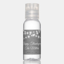 Twinkle Lights Happy Thanksgiving auf grauem Leine