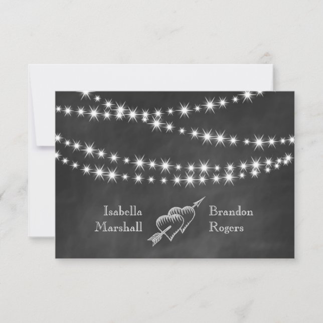 Twinkle Lights UAWG RSVP Karte (Vorderseite)