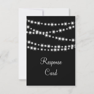 Twinkle Lights UAWG (schwarz) RSVP Karte