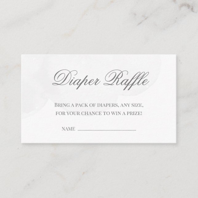 Twinkle Little Star Baby Duschdusche Windeln Raffl Begleitkarte (Vorderseite)