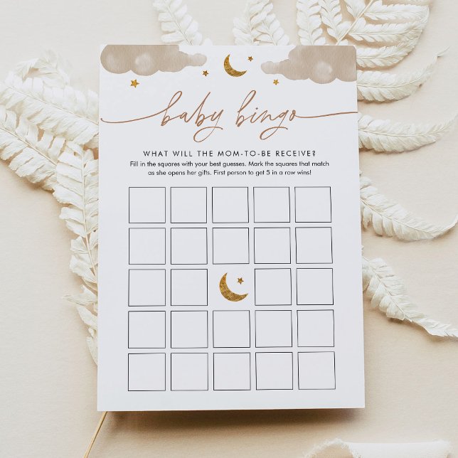 Twinkle Little Star Baby Dusche Bingo Spiel Einladung (Von Creator hochgeladen)