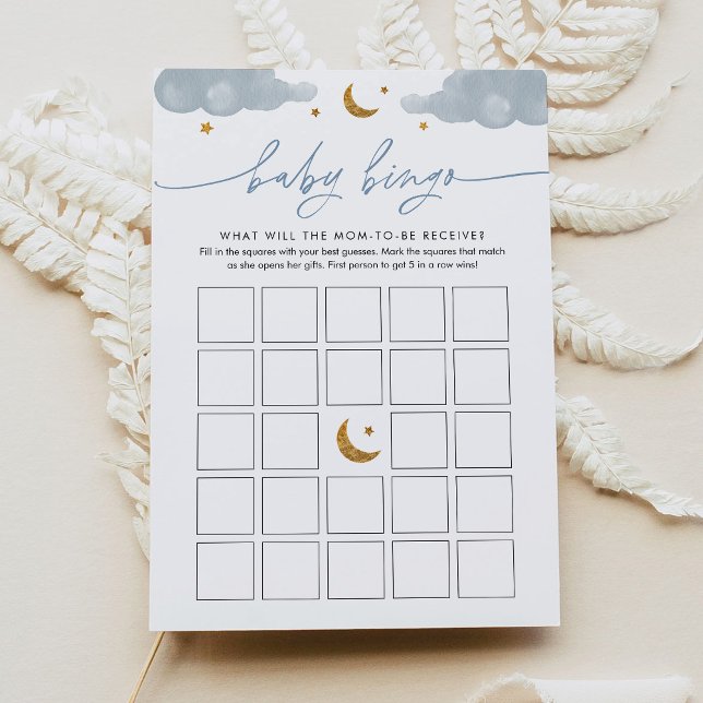 Twinkle Little Star Baby Dusche Bingo Spiel Einladung (Von Creator hochgeladen)