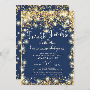 Twinkle Little Star Baby Dusche Einladung