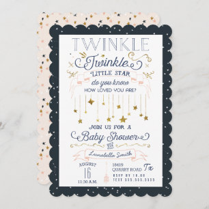 Twinkle Little Star Baby Dusche Einladungen