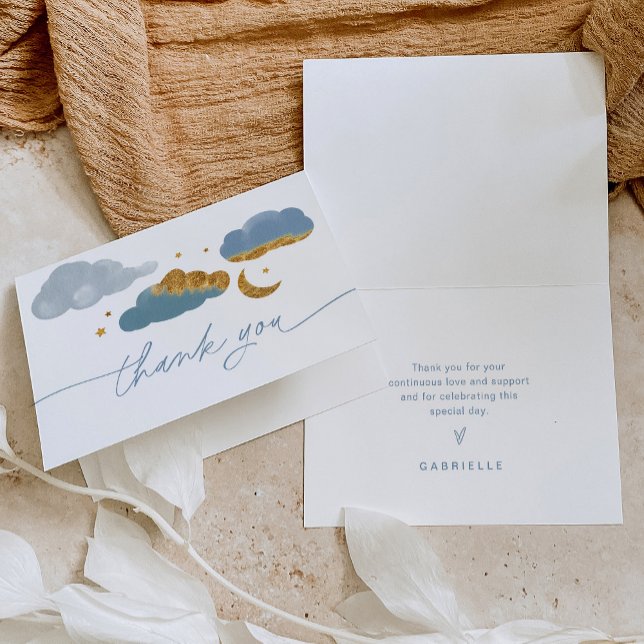 Twinkle Little Star Baby Dusche Gefallen Tag Dankeskarte (Von Creator hochgeladen)