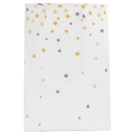 Twinkle Little Star Baby Dusche Grau und Gelb Mittlere Geschenktüte