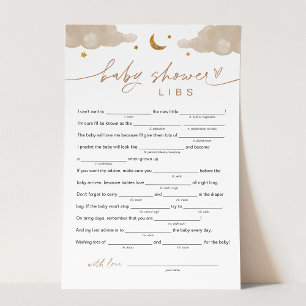 Twinkle Little Star Baby Dusche Libs Spiel