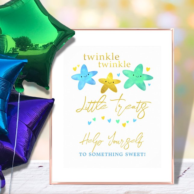 Twinkle Little Star Baby Dusche Tafelschild Poster (Von Creator hochgeladen)