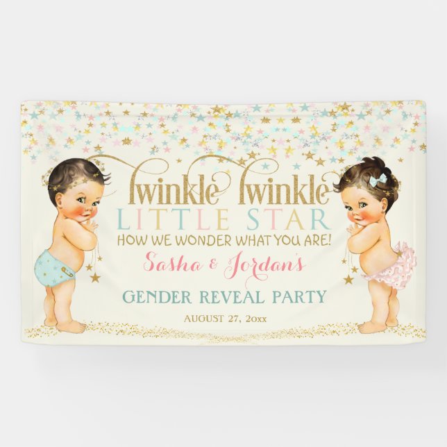 Twinkle Little Star Baby Gender Neutral Banner (Horizontal)