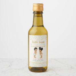 Twinkle Little Star Baby Gender Reveal Boy Girl Weinetikett