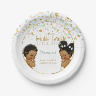 Twinkle Little Star Baby Gender Reveal Ethnic Pappteller