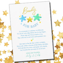Twinkle Little Star Baby Showbuchanfrage Begleitkarte