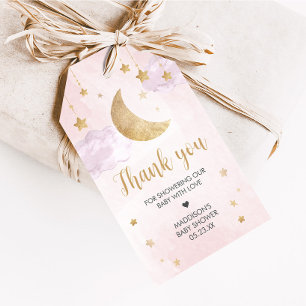 Twinkle Little Star Baby Shower Favor Tags auf Deu Geschenkanhänger