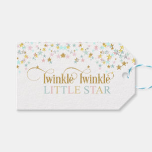 Twinkle Little Star Baby Shower in jeder Farbe Geschenkanhänger