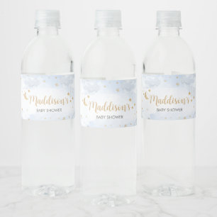 Twinkle Little Star Baby Shower Wasserflaschenetikett