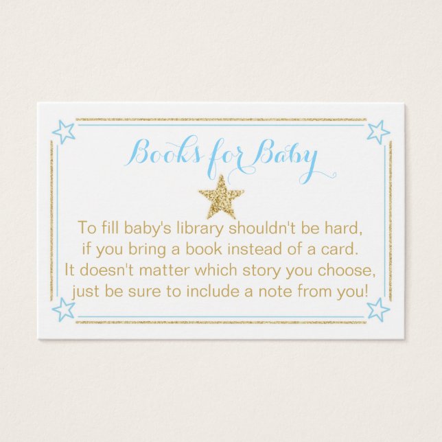 Twinkle Little Star Blue Gold Bücher für Baby (Vorderseite)