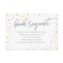Twinkle Little Star Book Request Card | Grau