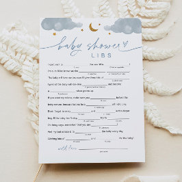 Twinkle Little Star Boy Baby Dusche Libs Spielkart Einladung