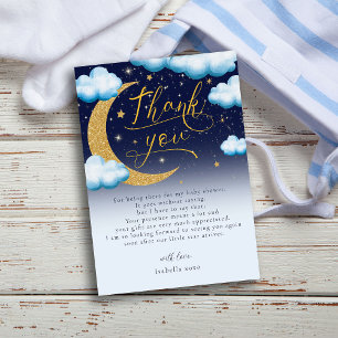 Twinkle Little Star Boy Baby Dusche Vielen Dank Dankeskarte