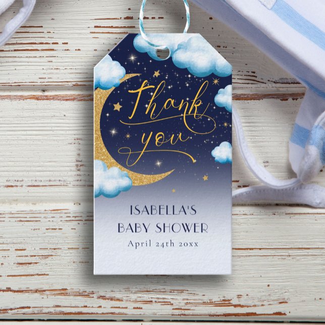 Twinkle Little Star Boy Baby Dusche Vielen Dank Geschenkanhänger (Von Creator hochgeladen)