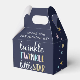 Twinkle Little Star Confetti & Blue Baby Dusche Geschenkschachtel