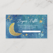 Twinkle Little Star Diaper Raffle Card