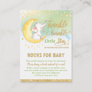 Twinkle Little Star Elephant Neutral Bringen Sie e Begleitkarte