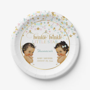 Twinkle Little Star Ethnic Baby Gender Neutral Pappteller