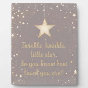 Twinkle Little Star Fotoplatte