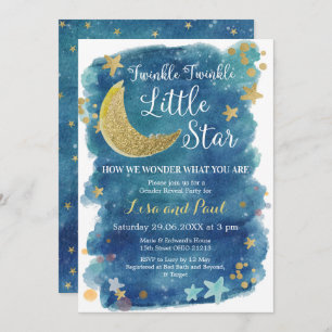 Twinkle Little Star Gender Einladung