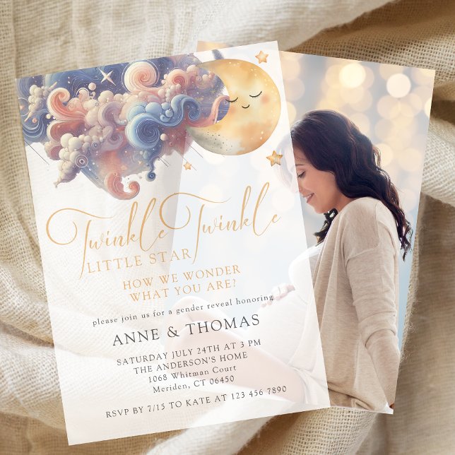 Twinkle Little Star Gender Reveal Custom Party (Von Creator hochgeladen)