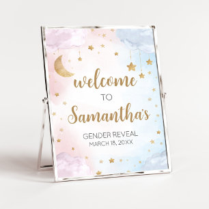 Twinkle Little Star Geschlechtsenthüllung Willkomm Poster