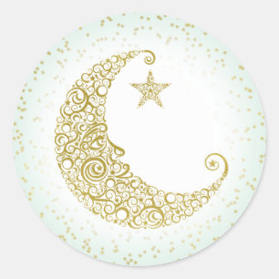 Twinkle Little Star Gold Moon Sticker Minze