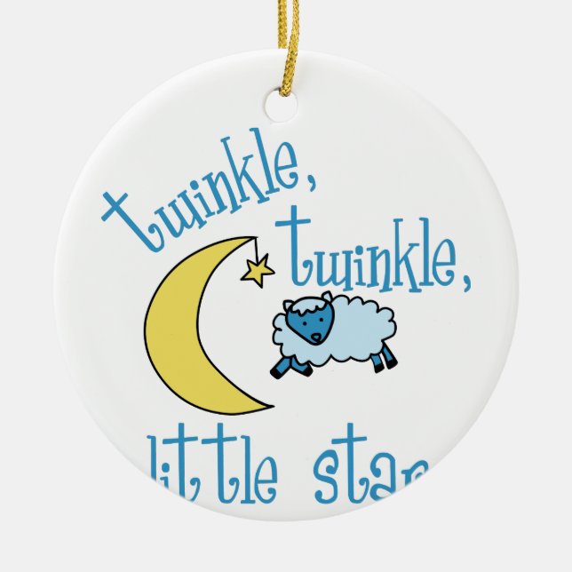 Twinkle Little Star Keramik Ornament (Vorne)