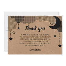 Twinkle Little Star Kraft Baby Dusche Vielen Dank