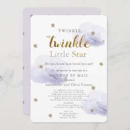 Twinkle Little Star Lavender Baby Dusche von Mail Einladung