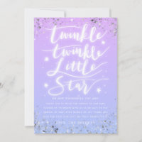 Twinkle Little Star Lila Blue Unisex Baby Dusche