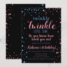 Twinkle Little Star Neutral Girl & Boy Geburtstag