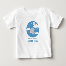 "Twinkle Little Star" Niedlicher Baby Elephant Bal Baby T-shirt