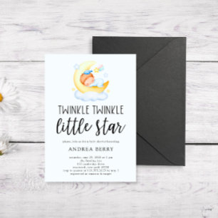Twinkle Little Star Sleeping Baby Dusche Einladung